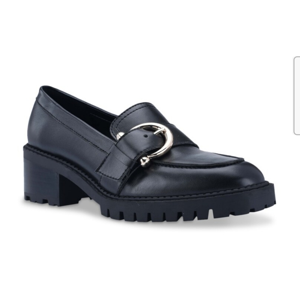 NWB Marc Fisher Dancy Chunky loafer, size 6.5 black